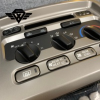 Panneau de console centrale SYX en argent poli brillant pour Toyota LandCruiser LC100 1998-2007, remplacement direct à clipser, amélioration