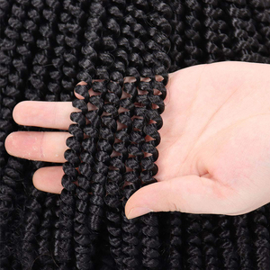 8 inch Fluffy mùa xuân Xoắn bện niềm đam mê Xoắn Crochet Bím Tóc bom cho phụ nữ da đen #27 mùa xuân Xoắn Crochet tóc - Product Image 4