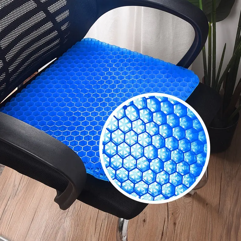 Cuscino del sedile della sedia da scrivania in Gel di Silicone con Pad personalizzato a nido d'ape all'ingrosso di alta qualità