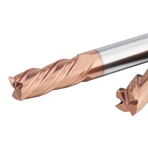 ZHY <span class=keywords><strong>UEX</strong></span> Fraises à queue carrées en carbure à 4 cannelures, revêtement TIALSIN, 60 Hrc, économiques - Product Image 1