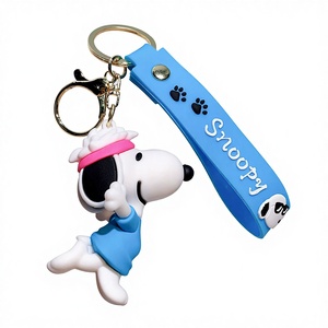 Custom Designs Charlie Durable PVC Keychain Men Women Plastic Keychains for Gifts