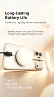 Nouvelle Lampe LED Portable Magnétique et Flexible pour Téléphone, Idéale pour le Gaming, la Lecture et les Selfies – Lumière Douce pour les Yeux