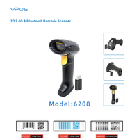 Lecteur de codes QR Android portable et filaire 1D OEM Interface USB Scanner de codes à barres CMOS à plat Machine en stock
