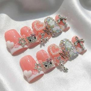 <span class=keywords><strong>Uñas</strong></span> Postizas Surtidas al por Mayor, Forma <span class=keywords><strong>de</strong></span> Pico <span class=keywords><strong>de</strong></span> Pato <span class=keywords><strong>de</strong></span> Lujo para Fiestas, <span class=keywords><strong>Uñas</strong></span> Postizas Hechas a Mano en 3D, Gran Venta - Product Image 5