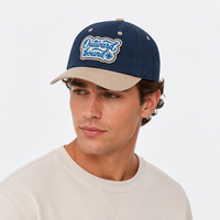 Casquette de baseball 6 panneaux de haute qualité avec logo tissé personnalisé, en sergé de coton respirant, fabrication OEM ODM en gros