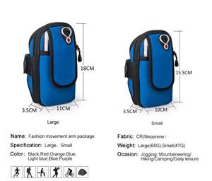 Unisex Multifunctional Sports Running <strong>Smartphone</strong> Armband <strong>Waterproof</strong> Neoprene Running Mobile Phone Arm <strong>Bag</strong> - Product Image 5
