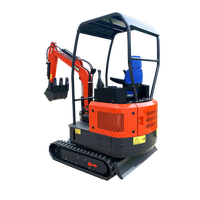 Mini-excavatrice hydraulique chinoise TOPONE, petite excavatrice de 1 tonne, 2 tonnes, excavatrice sur chenilles, micro-excavatrice à vendre