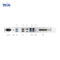 Ordinateur embarqué, PC industriel sans ventilateur, mini PC, PC sur rail DIN avec 6 ports LAN pour montage en rack 1U
