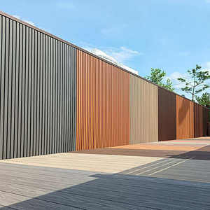 Revêtement mural personnalisé étanche à l'humidité en WPC Panneaux muraux décoratifs de façade en WPC pour jardin ou villa - Product Image 6