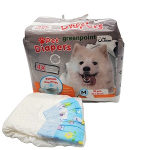 Pañales Desechables Ajustables para Perros, 10 Piezas por Paquete, para Perros Hembras, OEM, Súper Absorbentes, para Perros Machos Grandes y Gigantes - Product Image 1