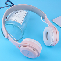 Casque audio sans fil Bluetooth pliable, casque stéréo Bluetooth sport avec microphone pour ordinateur