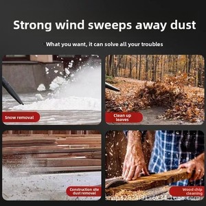 Souffleur de feuilles et <span class=keywords><strong>d</strong></span>'<span class=keywords><strong>air</strong></span> industriel sans fil 21V à batterie lithium haute puissance, souffleur de neige, <span class=keywords><strong>d</strong></span>époussiéreur, moteur sans balais 4 CFM - Product Image 2