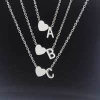 MIENTER bijoux de mode or rempli Alphabet initial coeur lettre breloques connecteur en gros pour la fabrication de bracelets