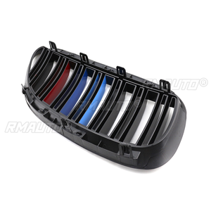 กระจังหน้ารถยนต์สีดำเงาแบบ M-Color ลายสองซี่ สำหรับ BMW ซีรีส์ 6 รุ่น M6 E63 E64 630i 650i 645ci ปี 2004-2010 - Product Image 6