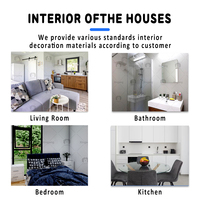 Meilleures Ventes Villa Modulaire Mobile d'Extérieur Étanche en Structure d'Acier Préfabriquée au Design Moderne
