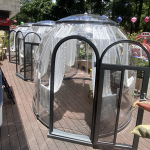 เต็นท์ทรงโดมใส Starshine บ้านเต็นท์ทรงโดมโปร่งแสง โรงแรมเต็นท์ทรงโดมโพลีคาร์บอเนต เต็นท์ทรงโดมสำหรับแกลมปิ้ง - Product Image 1
