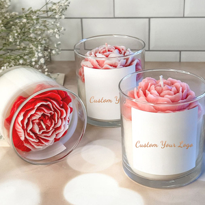 AIKUN <b>Red</b> Rose Valentine's Day Gift Soy Wax Private Label Wedding Scented <b>Candle</b> Gift Set Luxury Highly Scented <b>Candles</b> - Product Image 2