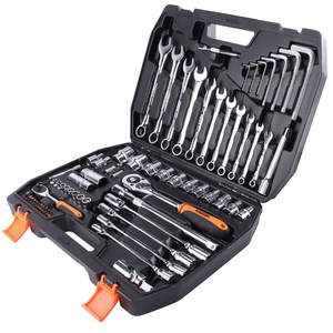 Ensemble d'outils manuels multifonctions pour la réparation domestique, automobile et industrielle, avec clés mixtes, cliquets et douilles - Product Image 5