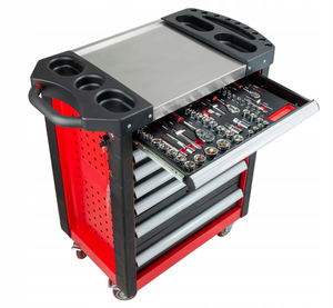 Professional 420 Pcs Tools Roller Toolbox Cart 7 Drawer Garage Tool Cabinet With Tool Sets