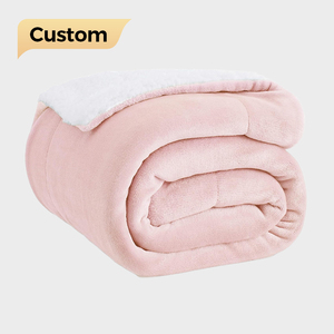 Vente en <span class=keywords><strong>gros</strong></span> pour canapé Double face hiver chaud Double couche Sherpa polaire jeter couverture grande grande grande couverture flanelle couvertures - Product Image 1