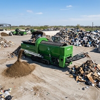 Trommel de criblage sur chenilles haute capacité UTS2255 |   Séparateur de tambour mobile robuste de 83 kW pour le recyclage des couches supérieures de terre - upsen