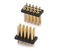 2mm 2,6mm Conector Terminal Pins Latón Chapado en oro Dip Spring Loaded Pogo Pin