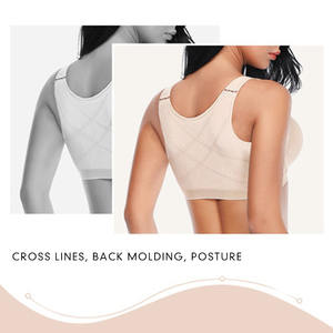 Correcteur de posture respirant en maille solide sans armatures, <span class=keywords><strong>soutien</strong></span>-<span class=keywords><strong>gorge</strong></span> de maintien post-chirurgical, vente en gros - Product Image 2