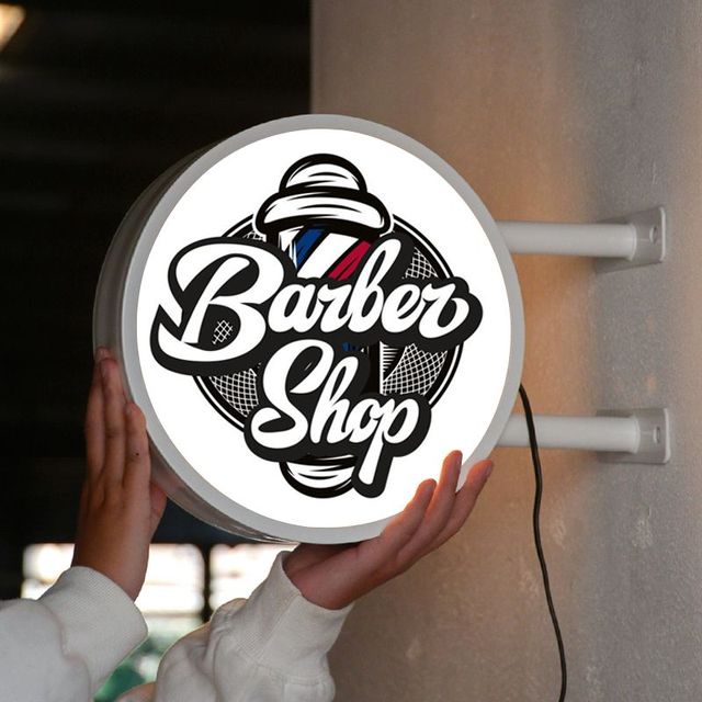Customized Advertising Round Circular Acrylic LED Light Box Sign External Signage Led Light Box