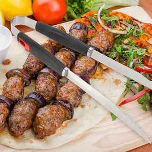 Grill Tools 4 Piece Set Stainless Steel Spatula Fork Tongs Brush Multipurpose BBQ Utensils - Product Image 2