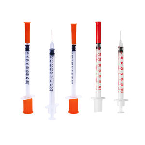 Медицинская одноразовая инсулиновая шприц-система CE/ISO: стерильная инсулиновая игла, пластиковый безопасный инсулиновый шприц - Product Image 1