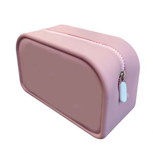 Custom Logo Stylish Large Zipper <b>Water</b> Resistant Silicone Bread Bag Makeup Brush Card Holder Cosmetic Storage <b>Pouch</b> - Product Image 3