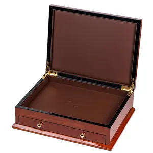 A luxury wooden chocolate box used to display chocolate bars Luxury gift box