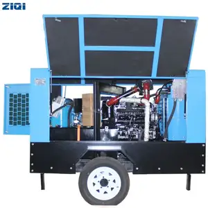 Высокоэффективный портативный дизельный промышленный компрессор для горнодобывающей машины, 60 кВт, 82 л.с.