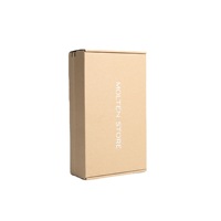 Carton d'Expédition Ondulé Rose Kraft à Logo Personnalisé pour Vêtements, T-shirts, Emballage Cadeau, Vente en Gros
