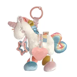 Новинка 2023, погремушка-колокольчик, подарок для ребенка, мягкая безопасная Милая альпака, единорог, погремушка-колокольчик, плюшевая игрушка
