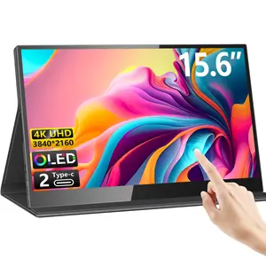 15.6 inch OLED UHD 4K màn hình di động màn hình cảm ứng USB Hiển thị màn hình chơi game cho máy tính xách tay