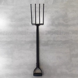 Bêche <span class=keywords><strong>de</strong></span> jardinage en acier au carbone <span class=keywords><strong>de</strong></span> qualité DIY avec poignée ergonomique en D pour creuser le bois et le métal – Outil agricole - Product Image 4