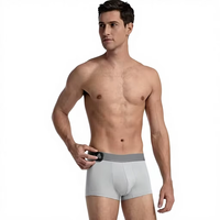Sous-vêtements de massage par impulsions EMS pour hommes, caleçons boxer de soin des points d'acupuncture avec pierres énergétiques, points Yingwei de Changqiang, contrôleur détachable