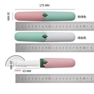 Couteau à éplucher multifonctionnel 2-en-1 en acier inoxydable, éplucheur de fruits et de melons pour la cuisine, éplucheur en métal durable - Product Image 3