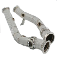 Échappement Catback et Downpipe en Acier Inoxydable 304 Personnalisé Haute Performance pour Mercedes Benz AMG W205 C63 E43, 1,5 mm TIG 2, pour une augmentation de puissance