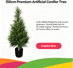 Albero di Cipresso Artificiale Realistico di Alta Qualità per Esterni, Ecologico, Resistente ai Raggi UV, Ignifugo, con Foglie in Plastica dall'Aspetto Naturale per la Casa - Product Image 6