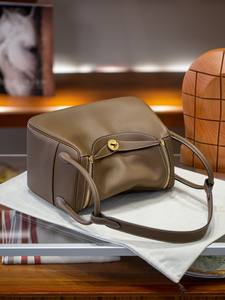 Sac à main de luxe vintage en cuir véritable, sac en cuir de vachette, nouveau petit sac fourre-tout minimaliste pour femme, sac bandoulière - Product Image 5