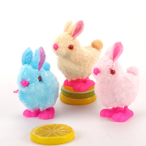 Jouet lapin coloré à queue ronde avec oreilles mobiles pour enfants, cadeau de pâques, animal en peluche, 4-6 ans - Product Image 2