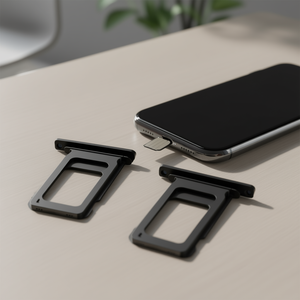 Vassoio porta SIM nero per iPhone 11, ricambio in materiale ABS - Product Image 3