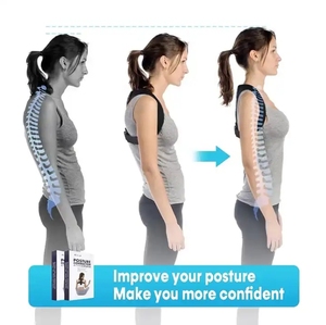 Bande de mise en forme en néoprène respirant mince peau claire fixation du dos ceinture de soutien de redressement exclusive transfrontalière pour femmes hommes - Product Image 6