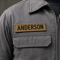 Écussons personnalisés avec dos auto-agrippant, badges uniformes brodés pour vêtements de travail, fournisseur de sécurité, OEM, ODM, commande en gros, usine