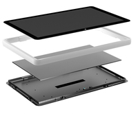 Tablette Android 11/13 PoE de 15,6 pouces avec éclairage LED RVB pour la signalisation de paiement NFC au point de vente