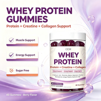 Gummies Protéinés Quotidiens – Mélange Premium Protéines, Créatine et Collagène – Complément Nutritionnel Pratique à Emporter