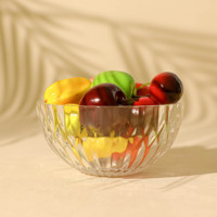 Groothandel Glazen Saladeschaal Grote Serveerschaal Fruit Mengkom Ecologisch Borosilicaat Loodvrij Machinegeperst Minimalistisch