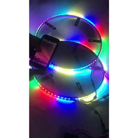 Kingshowstar - Éclairage LED pour jantes de voiture - 4 pièces - RGB - Étanche IP68 - Le plus lumineux - (12-24V DC - Certifié CE ROHS) - Garantie de 12 mois